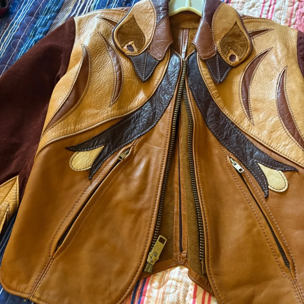 1970s Vintage Original East West Musical Instruments Leather Jacket - Picture 16 of 16
